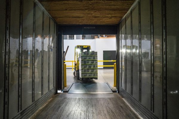 Moving packaging boxes inside Kendon packaging